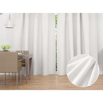 ubrus Sametový závěs Velvet Premium SVP-024 Krémově bílý 135x140 cm