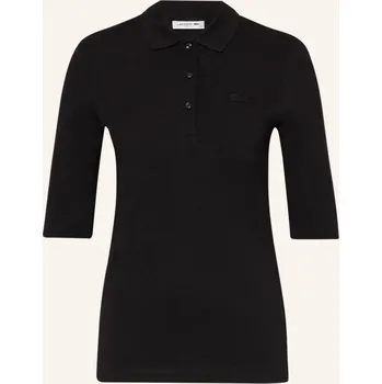 Dámská košile Lacoste Dámská Polokošile Z Piké S 3/4 Rukávem, černá, 36