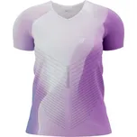 Dámské běžecké triko Compressport PERFORMANCE SS TSHIRT W XS Fialová, Bílá