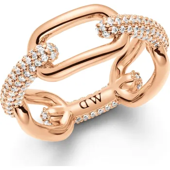 Prsten Daniel Wellington Stylový bronzový prsten Crystal Link DW0040057 50 mm + 2 měsíce na vrácení zboží