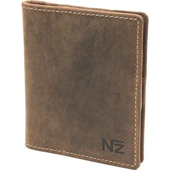 Obal na doklad Hnědé kožené pouzdro na karty Nivasaža s vnitřním zapínáním N70