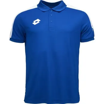 Pánské tričko Pánské polo tričko Lotto ELITE PLUS POLO SHIRT L Modrá, Bílá