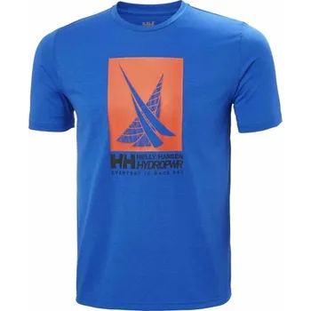 Pánské tričko Pánské triko Helly Hansen HP RACE GRAPHIC S Modrá, Oranžová, Černá