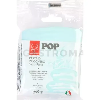 Výroba svíčky Cukrová hmota, azo-free, blankytně modrá, 250 g | MODECOR, 25319