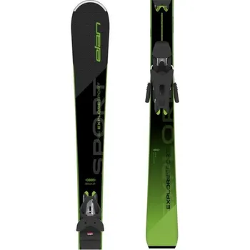 Sjezdové lyže Sjezdové lyže Elan EXPLORE SPORT LS + EL9.0 GW 168 Černá, Světle zelená