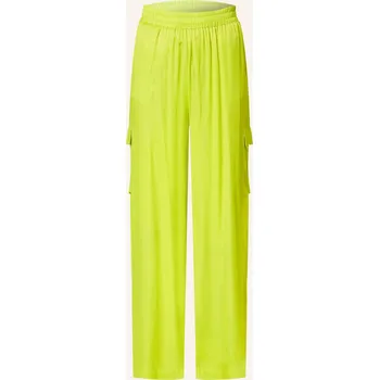 Dámské kalhoty Darling Harbour Dámské Cargo Kalhoty Ze Saténu, limettengrün, 40