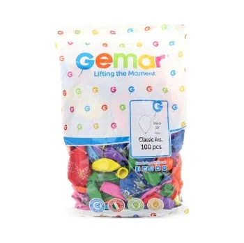 Balónek GEMAR Balónek nafukovací kulatý s potiskem pastelový 26 82cm různé druhy GD90