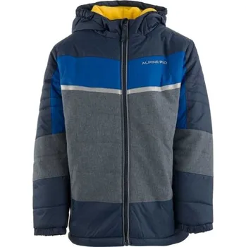 Dětská bunda ALPINE PRO NALANO 152-158 Tmavě modrá, Šedá, Modrá