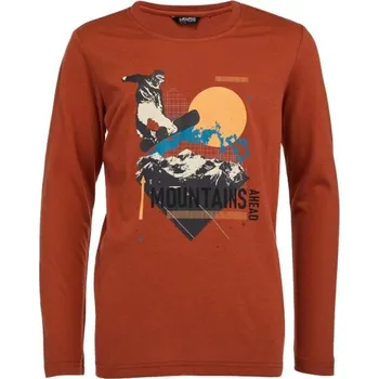 Chlapecké tričko Chlapecké triko Lewro JENKIN 164/170 Hnědá, Mix