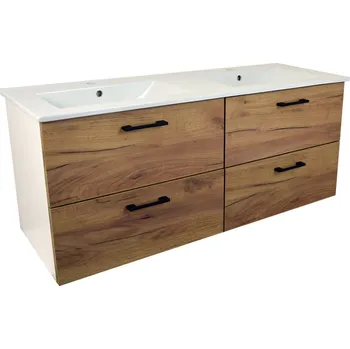 Koupelnový nábytek BPS-koupelny Agria NEW W 120 bílá/zlatý dub