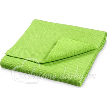 Zelená šála z akrylového úpletu