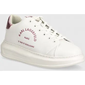 Dámské tenisky Kožené tenisky Karl Lagerfeld KAPRI bílá barva, KL62539F KL62539F.11P 00X, EUR 35