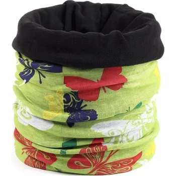 Šátek Dětský multifunkční šátek s fleecem Finmark CHILDREN’S MULTIFUNCTIONAL SCARF WITH FLEECE OS Světle zelená, Mix