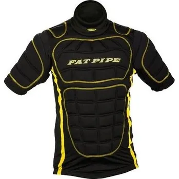 Juniorská brankářská vesta Fat Pipe PROTECTIVE SHIRT JR 110/120 Černá, Žlutá
