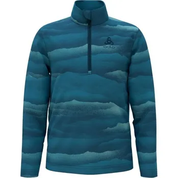 Chlapecká mikina Dětská mikina Odlo MID LAYER 1/2 ZIP ROY KIDSGRAPHIC 104 Modrá, Černá