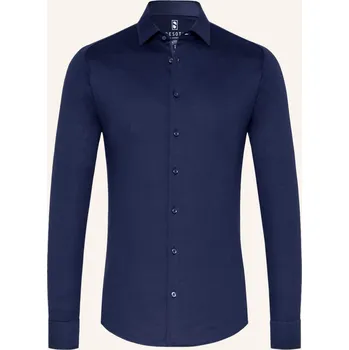Pánská košile Desoto Pánská Žerzejová Košile Slim Fit, tmavě modrá, 44