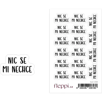 samolepka Fleppi Samolepky Nic se mi nechce