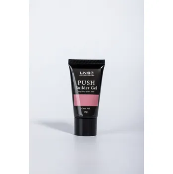 Umělé nehty LNS Push Gel 30g /Polyacryl gel - COVER PINK