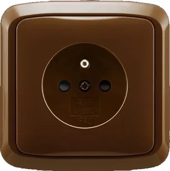Elektrická zásuvka Zásuvka ABB TANGO 6619A-A06357 H kompletní hnědá