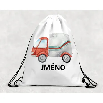 Dětský batoh Domovi Taška na přezůvky se jménem Náklaďák 30 x 39,5 cm