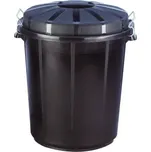 Odpadová nádoba 70 l s víkem - černá