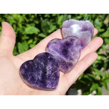 Sběratelství Ametyst srdce plastické cca 50mm