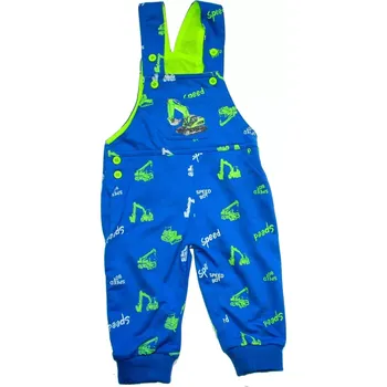 Dětské tepláčky laclíky NAKLADAČ modré 3458 - 425/133 (Kojenecké lacláčky s potiskem NAKLADAČ)