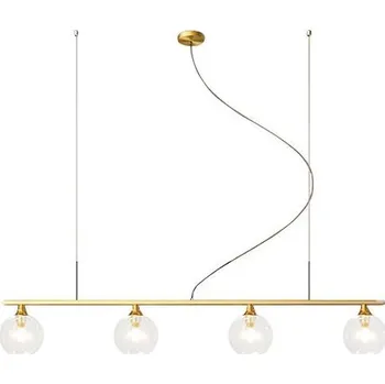 Toolight, Závěsná lampa Zlaté skleněné koule 4ks APP675-4CP, OSW-06200