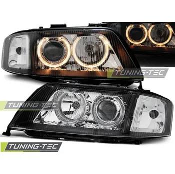 Osvětlení automobilu SVĚTLOMETY ANGEL EYES černý pro AUDI A6 05.97-09.99