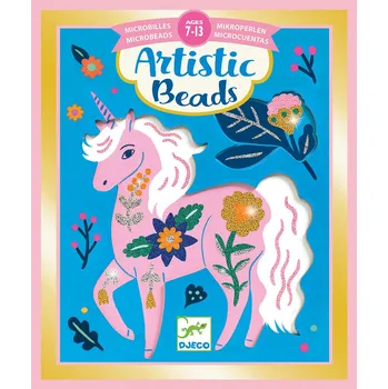 kreativní sada DJECO Umělecké perličky Květinová zvířátka