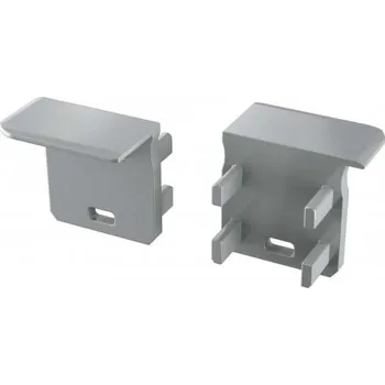 LED lišta LEDLabs Koncovka pro LED profil LUMINES J šedá s otvorem vlevo