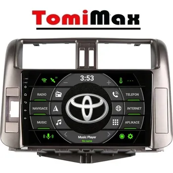 Autorádio TomiMax Toyota Land Cruiser Android 14 autorádio s WIFI, GPS, USB, BT HW výbava: 4 Core 2GB+32GB LOW - Model auta: Toyota Land Cruiser 2010-2013, Velikost obrazovky: Dotyková obrazovka: 9"