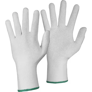 Pánská móda Canis CXS Rukavice CXS TEWI, textilní s PVC terčíky, bílé 331003410006 Bílá 6
