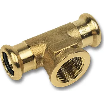 Vodovodní potrubí Sanha Purapress 8130G T-kus vnitřní závit lisovací Cu voda 28x1/2"x28 mm 181302812