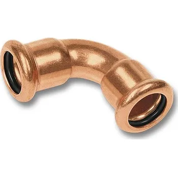 Ventilační potrubí Sanha Press 6002A oblouk lisovací Cu voda 90° 22 mm FF 16002A22