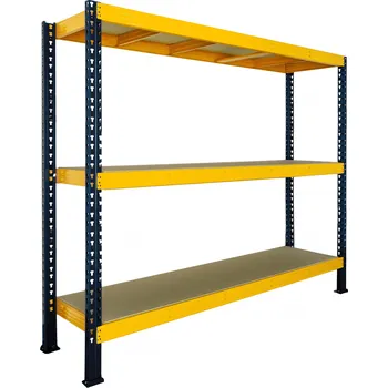 regál Nekonečný průmyslový regál Trestles RNC 2000x1800x800, nosnost 2400 kg, 3 police Barva: žluto-černá