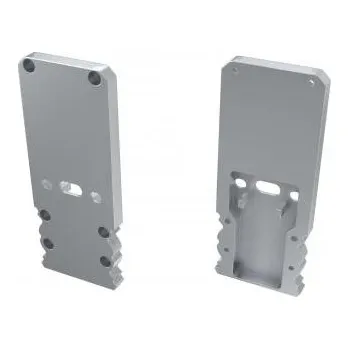 LED lišta LEDLabs ALU záslepka pro LUMINES LED profil TALIA M2+TALIA stříbrná s otvorem