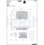 DELPHI Sada brzdových destiček, kotoučová brzda LP5057EV