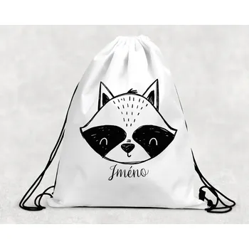 Dětský batoh Domovi Taška na přezůvky se jménem Mýval 30 x 39,5 cm