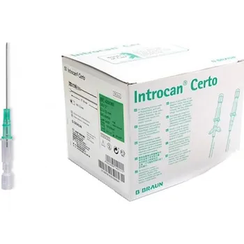 Injekční stříkačka ► Piercingová jehla 18g Zelená Braun Introcan - 50ks