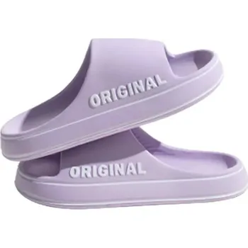 Dámská obuv Pantofle s nápisem Barva: Světle Fialová, Velikost: 36-37