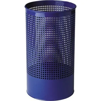 Odpadkový koš Odpadkový koš, stojan na deštníky / děrovaný - modrý