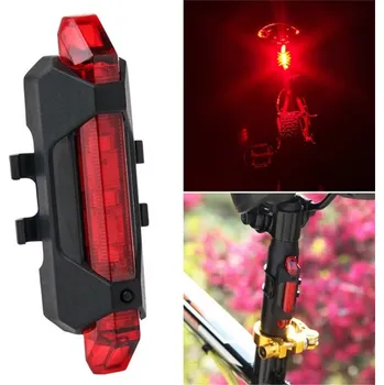 Cyklosvítilna Zadní USB světlo na kolo