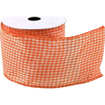 Stuha Stuha, textilní, ORANŽOVÁ, 6 cm, 2m/bal.