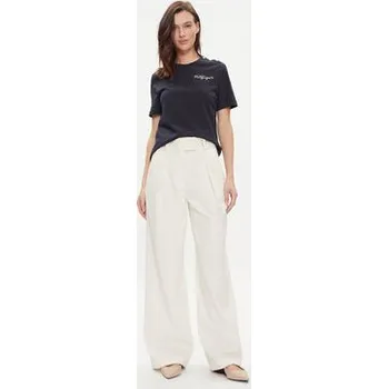 Pánské tričko Tommy Hilfiger T-Shirt Gold Button WW0WW41211 Tmavomodrá Regular Fit XXS