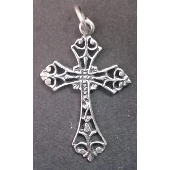 Přívěsek Kříž zdobený - stříbrný přívěsek - varianta 2