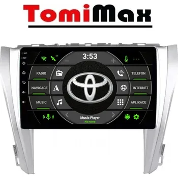 Autorádio TomiMax Toyota Camry Android 14 autorádio s WIFI, GPS, USB, BT HW výbava: QLED 4 Core 2GB+32GB LOW - pouze displej A,C - Model auta: Toyota Camry 2015 - 2018, Velikost obrazovky: Dotyková obrazovka: 9"