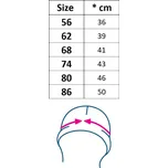 Kojenecký mušelínový klobouček New Baby Zora, vel. 80 (9-12m)