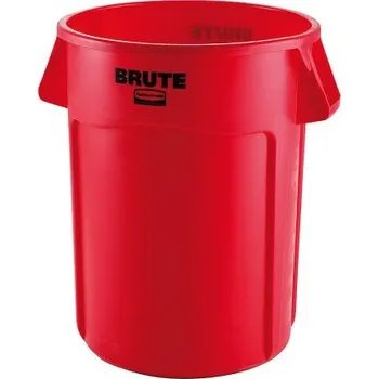 Popelnice Plastová nádoba Round brute 167 l - červený bez víka