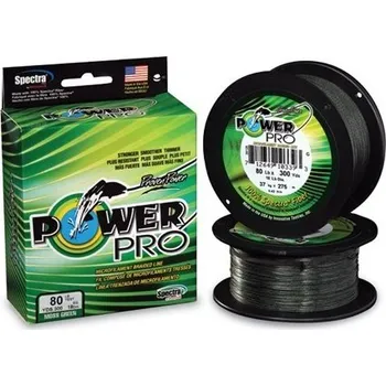 Power Pro Splétaná šňůra 135 m, Průměr 0,13 mm / Nosnost 8 kg, ZELENÁ